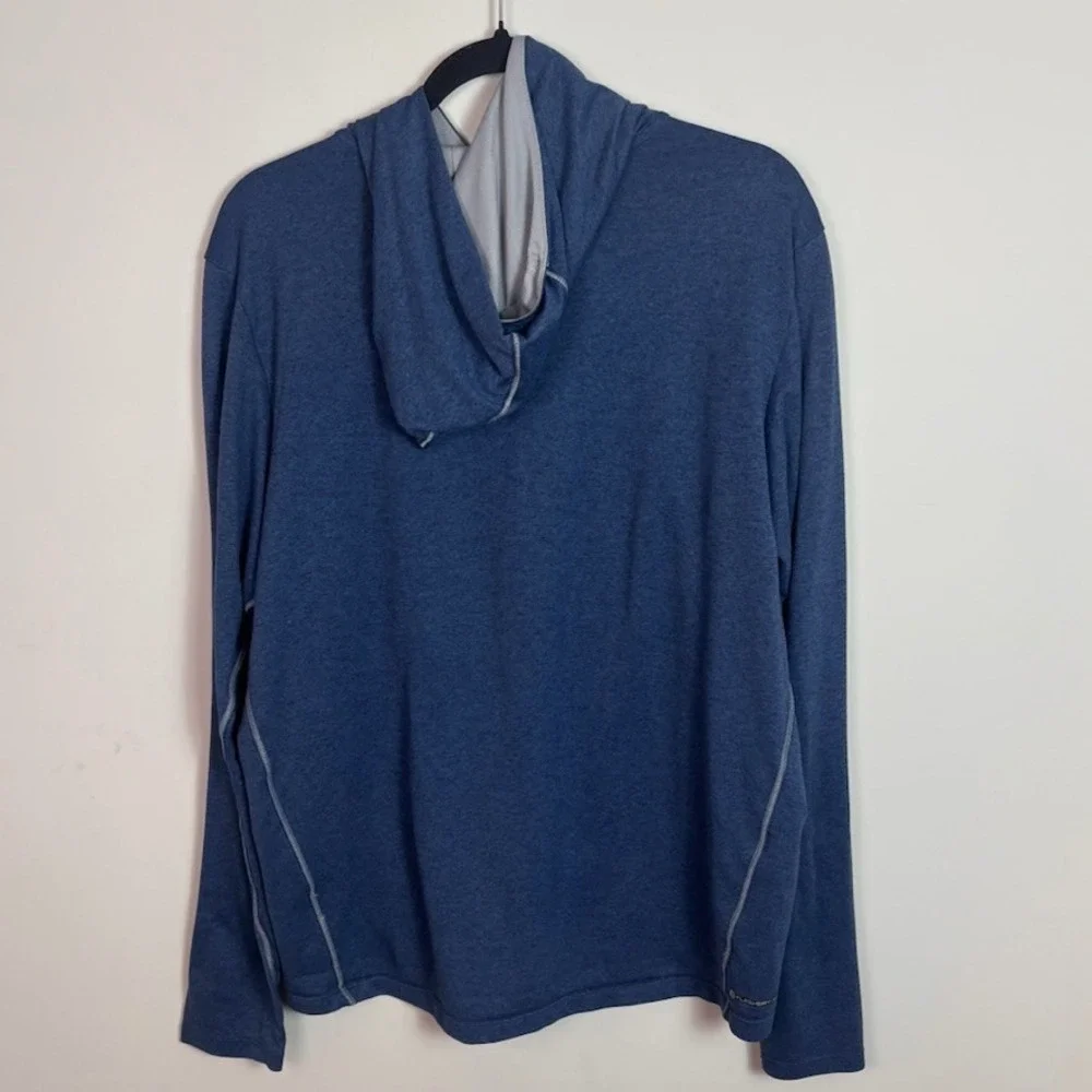 The North Face Mens Blue FlashDry-XS Hoodie Pullover Top sz Large Lightweight